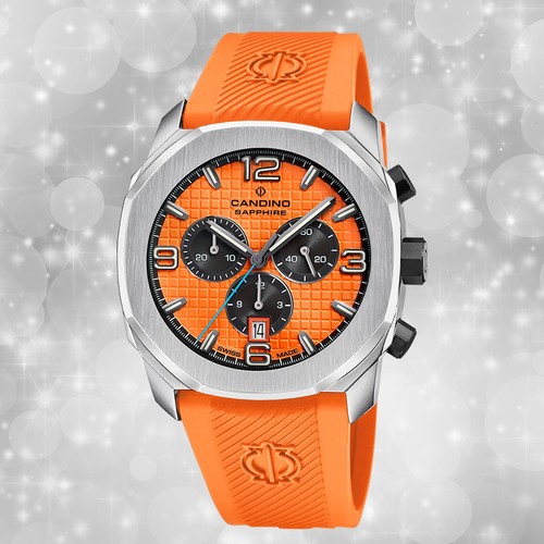 Armbanduhr kautschuk orange - kautschuk,
