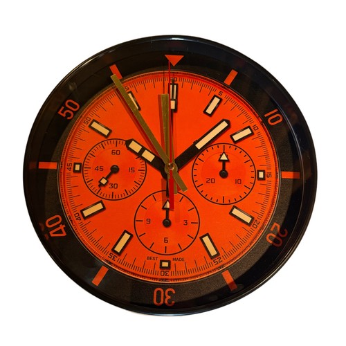 Neue wanduhr chronograph 25cm - ,