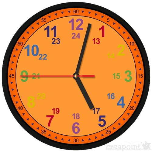 223 kinder wanduhr lernuhr - lernuhr, *